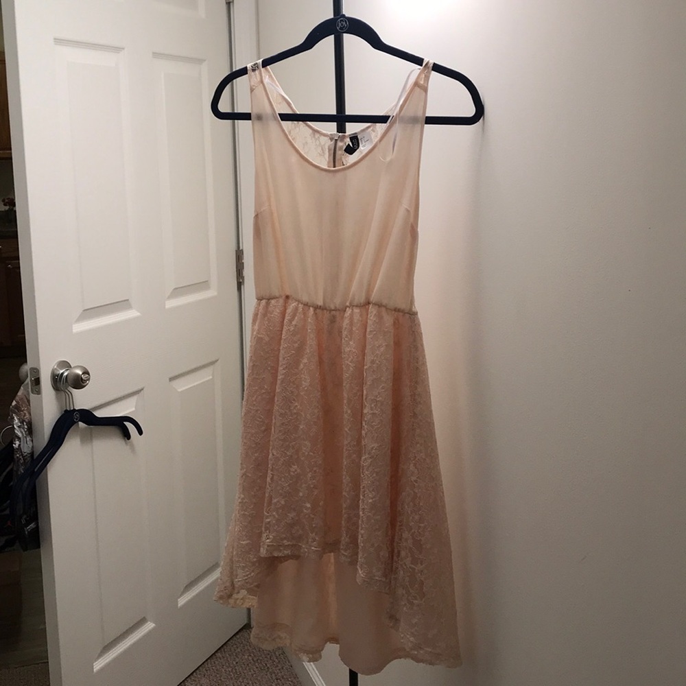 Divided Beige Lacey Summer Dress Size 6